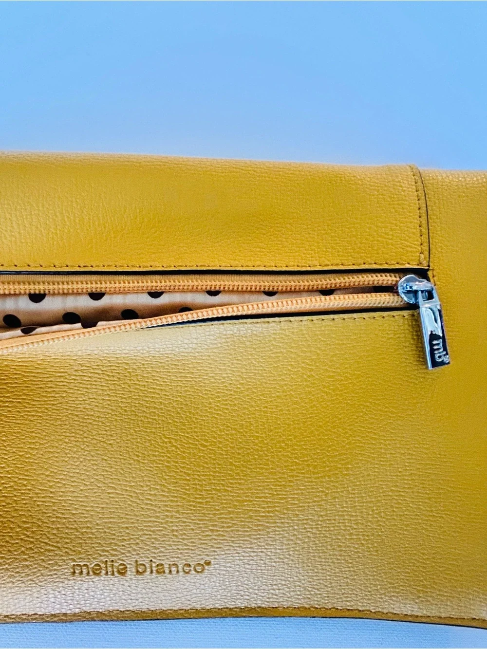 Melie Bianco Yellow Envelope Clutch